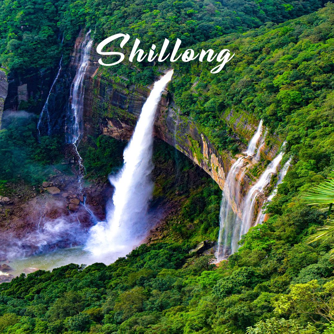 Shillong , Meghalaya - 07.21.2022  : Nohkalikai Fall Cherrapunji